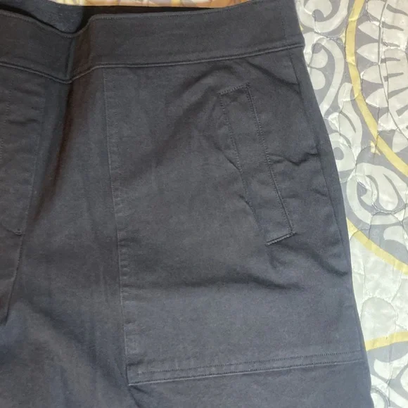 Spanx Black Wide Leg Capri Pull On Pant Size XL Petite - Picture 5 of 15